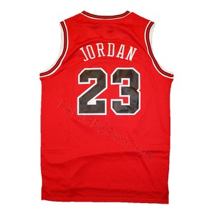 YOUTH-KIDS-Throwback-Swingman-Jordan-23-Classic-Basketball-Jersey-Red-Black