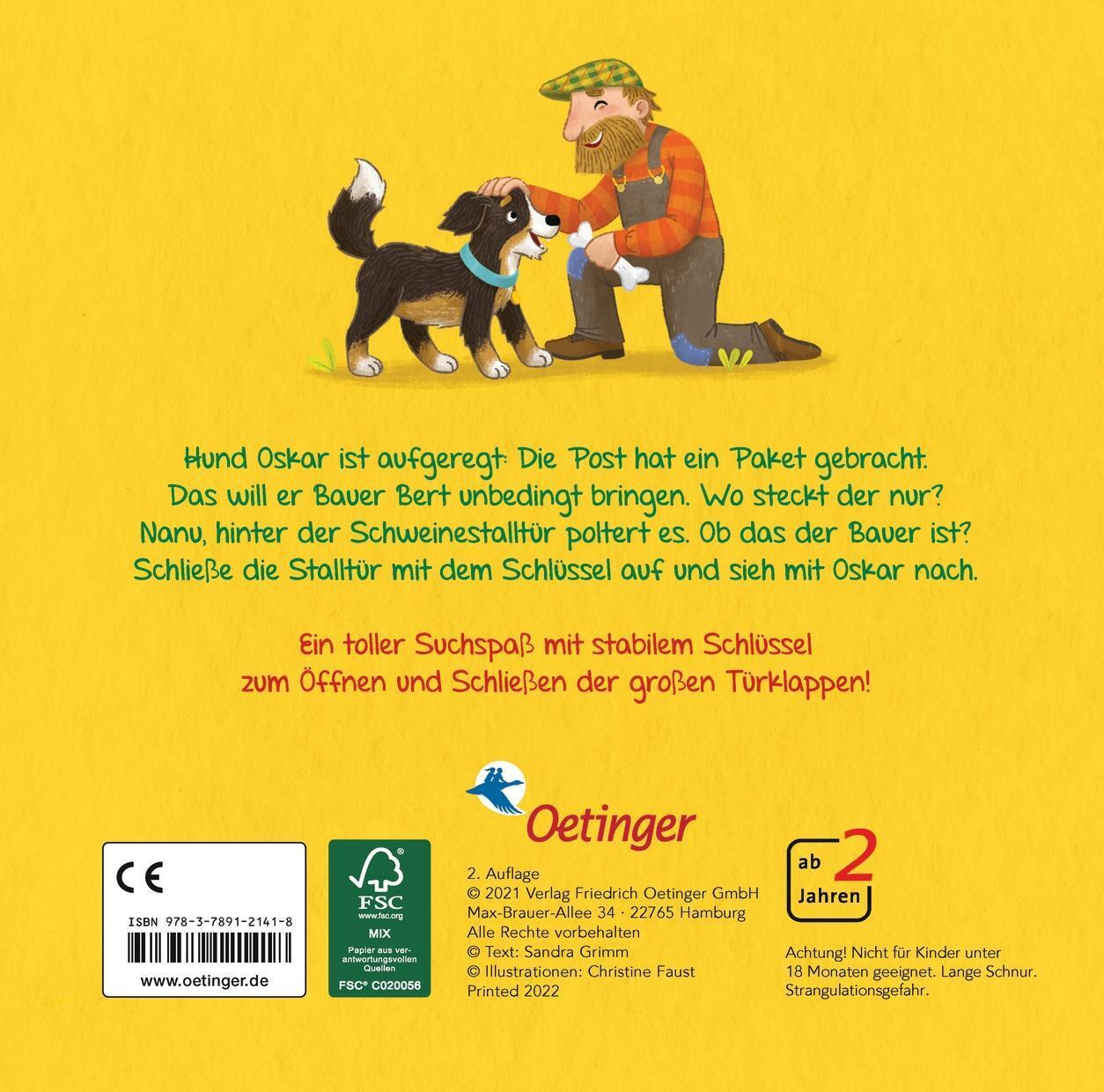 Thumbnail - Mein Erstes Schlüsselbuch. Wo Ist Bauer Bert? | Sandra Grimm | Buch |