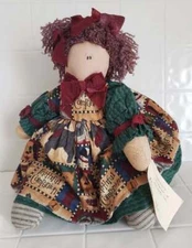 Country Honey Pot Handmade Primitive Style Rag Doll NWT 17"