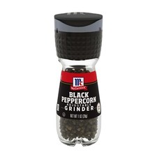 MCCORMICK BLACK PEPPERCORN WITH ADJUSTABLE GRINDER 1 OZ EACH 1 