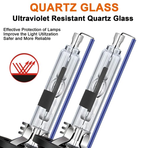 D4R Xenon HID Bulbs 8000K Ice Blue 35W 42406 66450 42406WX Replacement High/Low - Picture 7 of 9