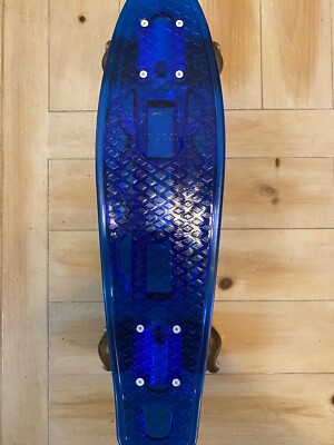 KaZAM Shark Wheel Junior Youth Shortboard Cruiser Blue Skateboard