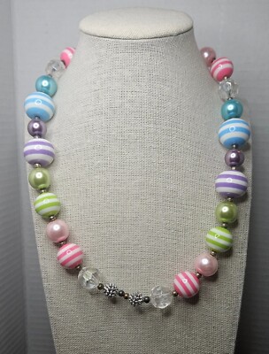 Candy Drop Plastic Beaded Necklace