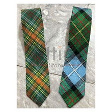 Scottish Handmade Clan Tartan Tie Available in 400 Tartans - Tartan Necktie