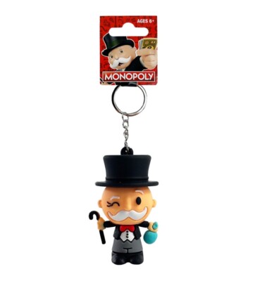 Mr Monopoly 3D Sammlerstück Hasbro 5 cm Figur Schlüsselanhänger Schlüsselring [brandneu]