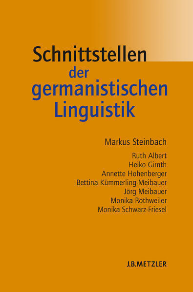 Thumbnail - Schnittstellen Der Germanistischen Linguistik | Markus Steinbach |