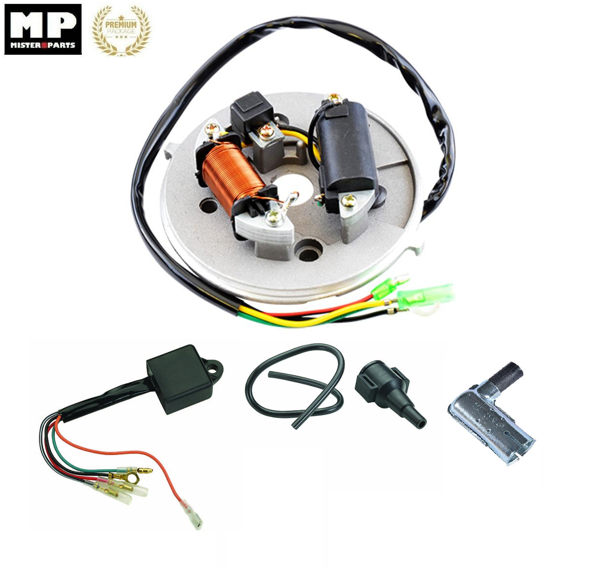 Allumage complet avec bobine CDI et antiparasite pour mobylette Motobecane MBK 51