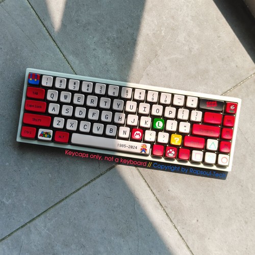 Super Mario Anime PBT Keycap Set Shine Through for Cherry MX Mechanical Keyboard - Picture 6 of 12