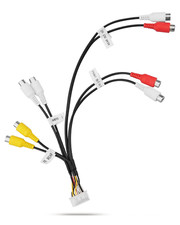 RCA Harness Cable Connector Adapter for Stereo Radio, Fits for Alpine ILXW650 IL