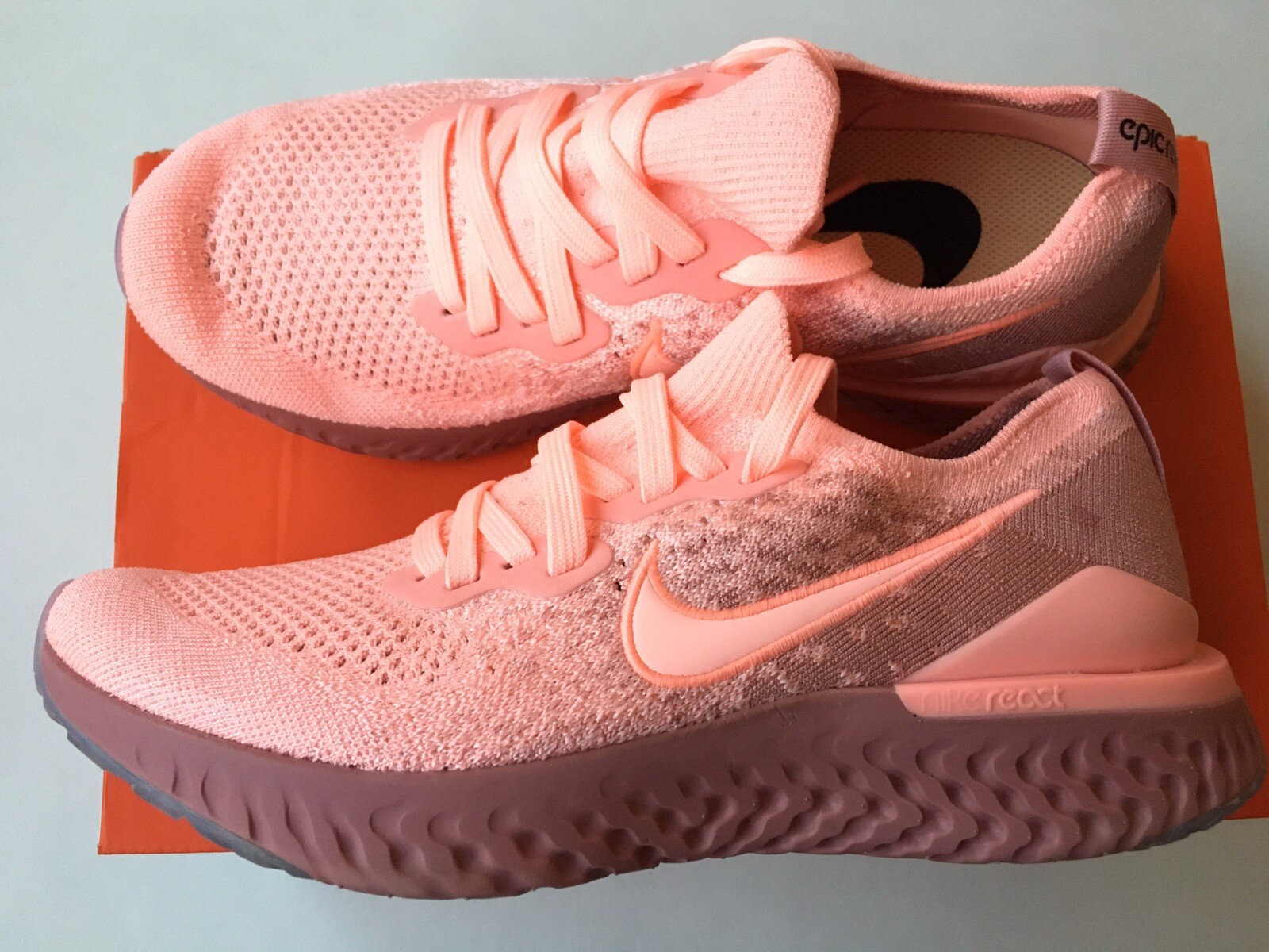 nike epic react flyknit 2 rust pink