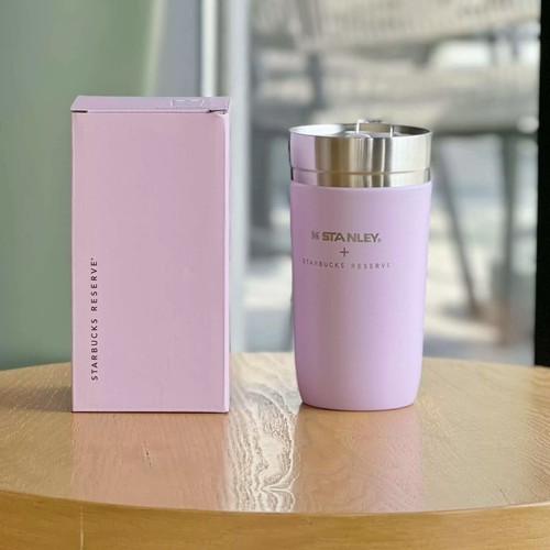 Starbucks x Stanley 2024 China Summer Reserve Pink Purple 16oz SS Tumbler - Picture 1 of 6