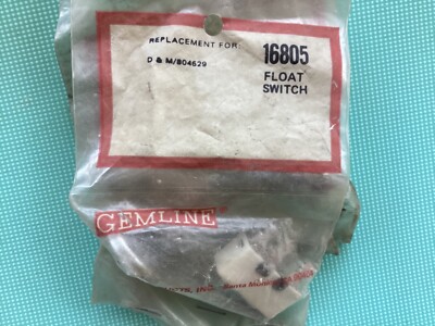 D & M  DISHWASHER Float Switch 804629 5300804629 G148436 Gemline 16805