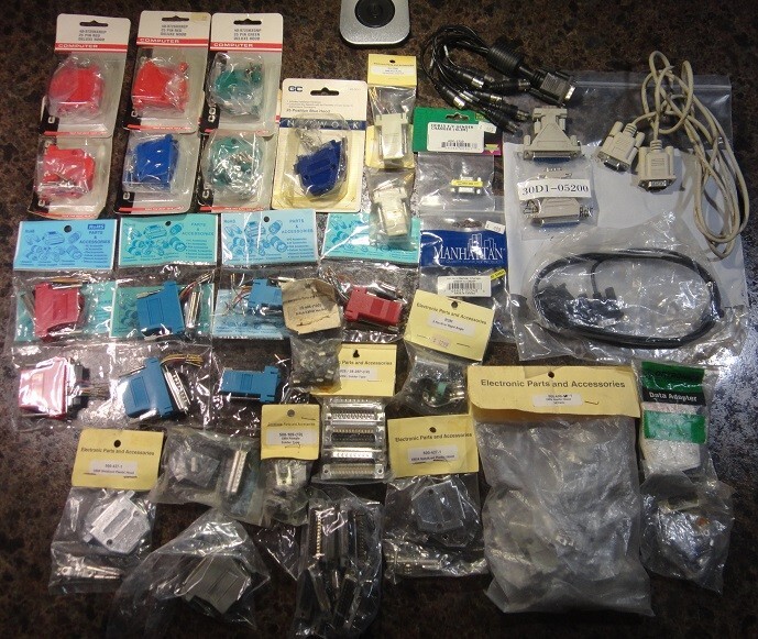 New-Old RS-232 plugs and other Connector Products. I've added a lot. New picture