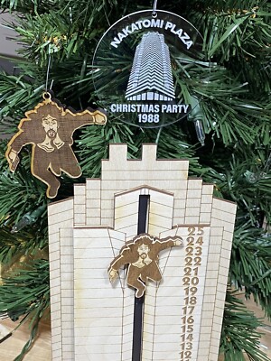 Hans Gruber Falling off Nakatomi Plaza Advent Calendar INCLUDES 2x