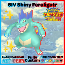 ✨Shiny/Non Feraligatr 6IV✨ Pokemon Scarlet & Violet 🚀Fast🚀 Indigo Disk