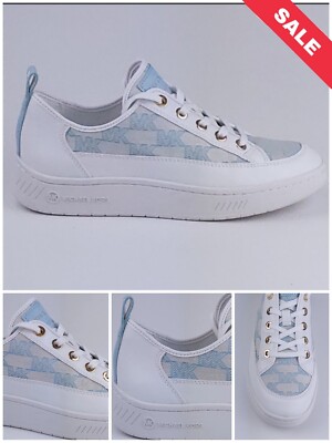 Michael Kors Shea Schnürer Outline Jacquard Turnschuhe Vistablue UK 4/5.5/7