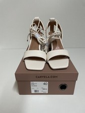 Ladies Carvela Shoes (Cream) Synthetic Occasion Size UK 7. Brand New/With Box.
