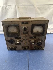 Vintage Portable Analog AC Ammeter Gray Corded ON/OFF | UNTESTED