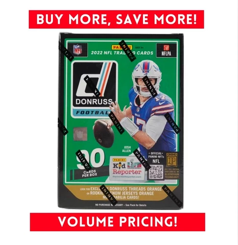 2022 Panini Donruss Football Fanatics 6 Pack Blaster Box (90 Cards)  Sealed