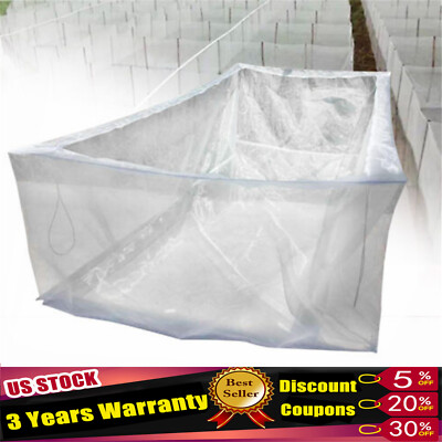 80Mesh Fish Cage Net Trap Breeding Nest Breathable Fishing Monofilament NetWhite