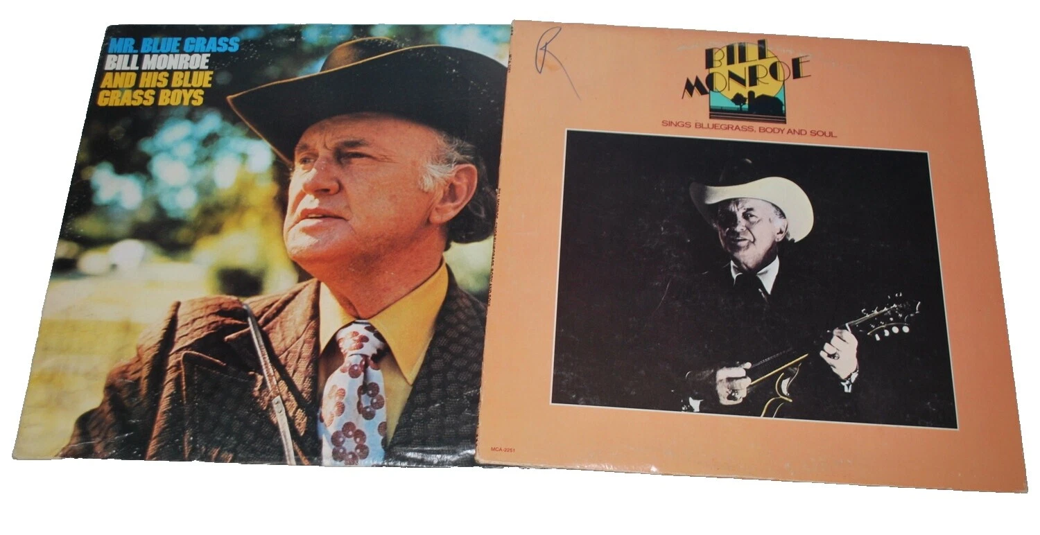 Bill Monroe Rock 33 RPM Speed Vinyl Records