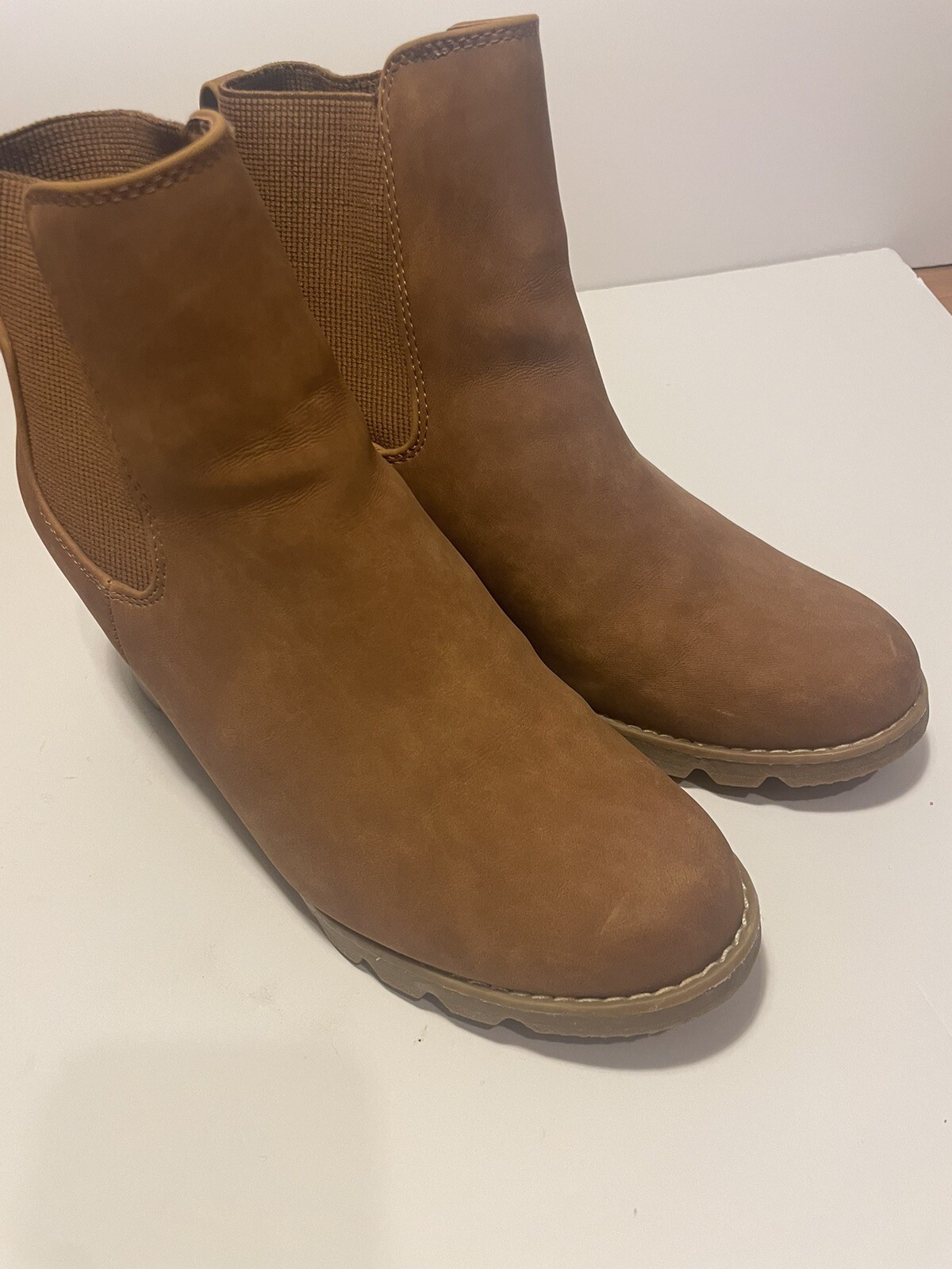 Universal Thread Amelia wedge booties Light Brown… - image 3