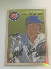 2023 Chrome Platinum Anniversary Rose Gold Refractor /75 Matt Swarmer Rookie RC
