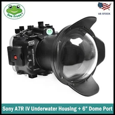 Seafrogs 130FT Underwater Camera Housing Kit for Sony A7R IV with 6" Dome Port