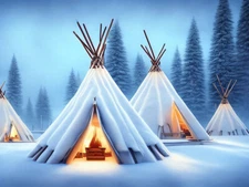 high quality oil handpainted painting  on canvas-snow landscape