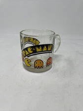 Vintage 1982 Glass Coffee Mug Pac Man Libbey Bally Midway Mfg. Co.