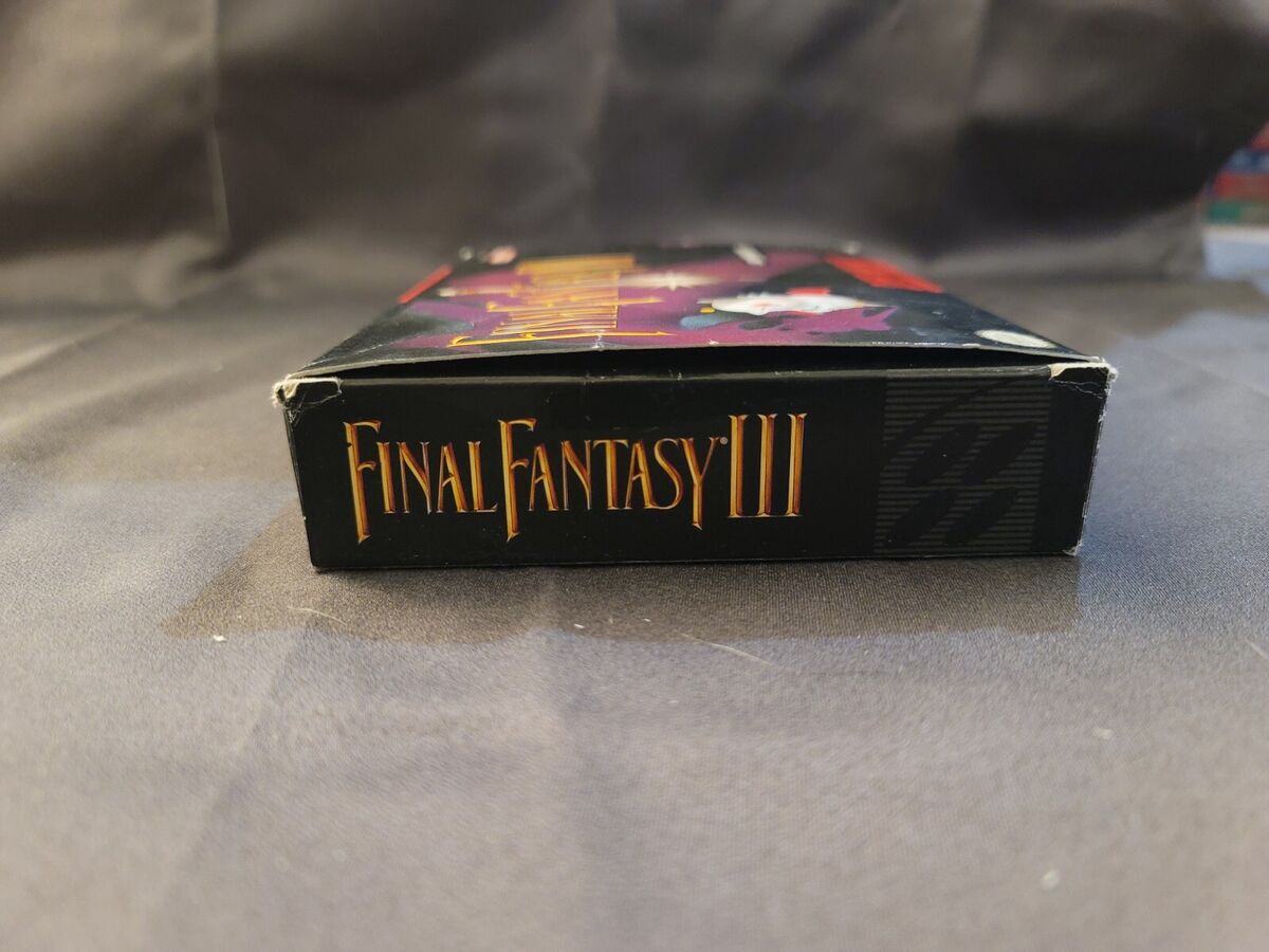Final Fantasy III Super Nintendo SNES Complete In Box CIB Final Fantasy III Super Nintendo SNES Complete In Box CIB
