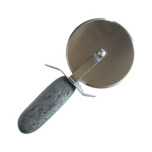 Stone Pizza Wheel with Durable Stainless Steel Blade and Ergonomic Stone Handles - Picture 1 of 5