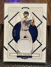 KYLE TUCKER 2021 NATIONAL TREASURES HOUSTON ASTROS WORN JERSEY PATCH RELIC /99!!
