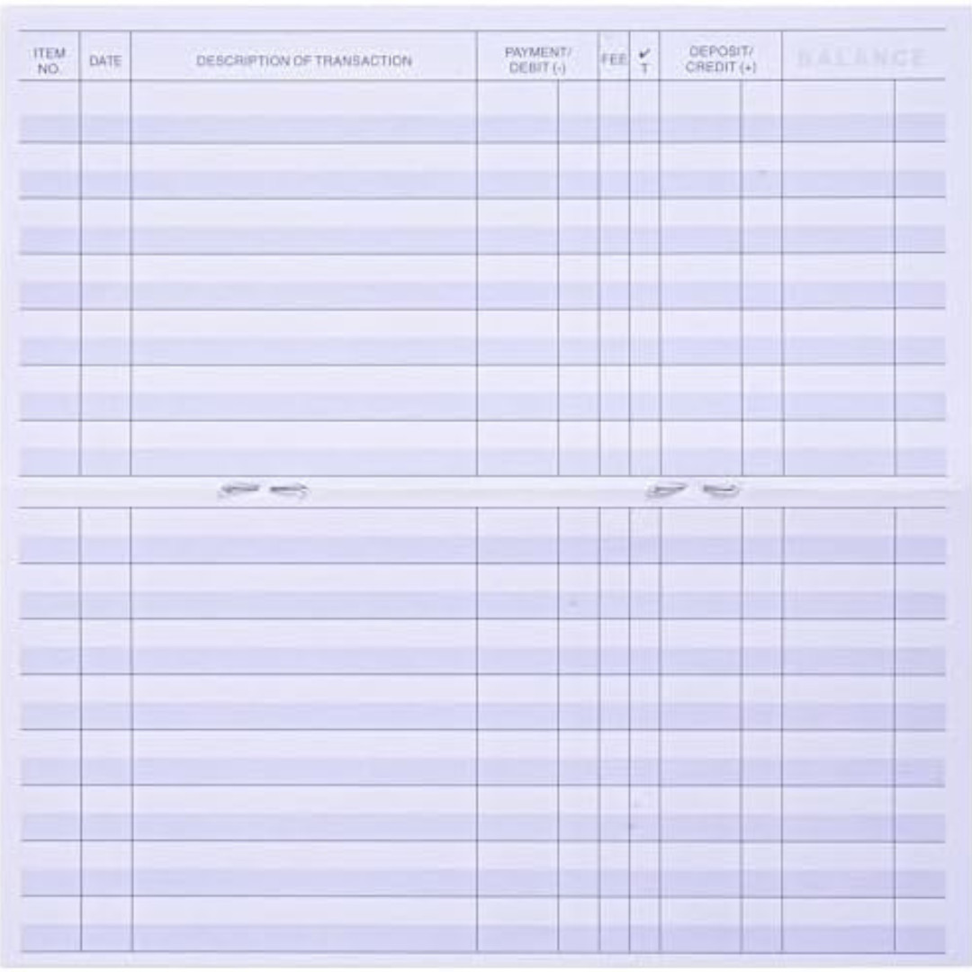 как выглядит 24 PCS Check Registers for Personal Checkbook, Easy to Read Checkbook Register фото