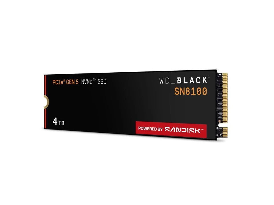 4TB* WD_BLACK™ SN8100 PCIe® 5.0x4 NVMe™ M.2 SSD - WDS400T1X0M-00CMT0 - Image 4 of 4