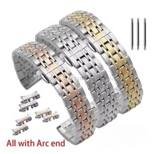 High Quality solid Stainless Steel watch Strap mens metal Bracelet 12 18 22 24mm