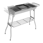 Stainless Steel Portable BBQ Grill Compact Charcoal Cooker Outdoor