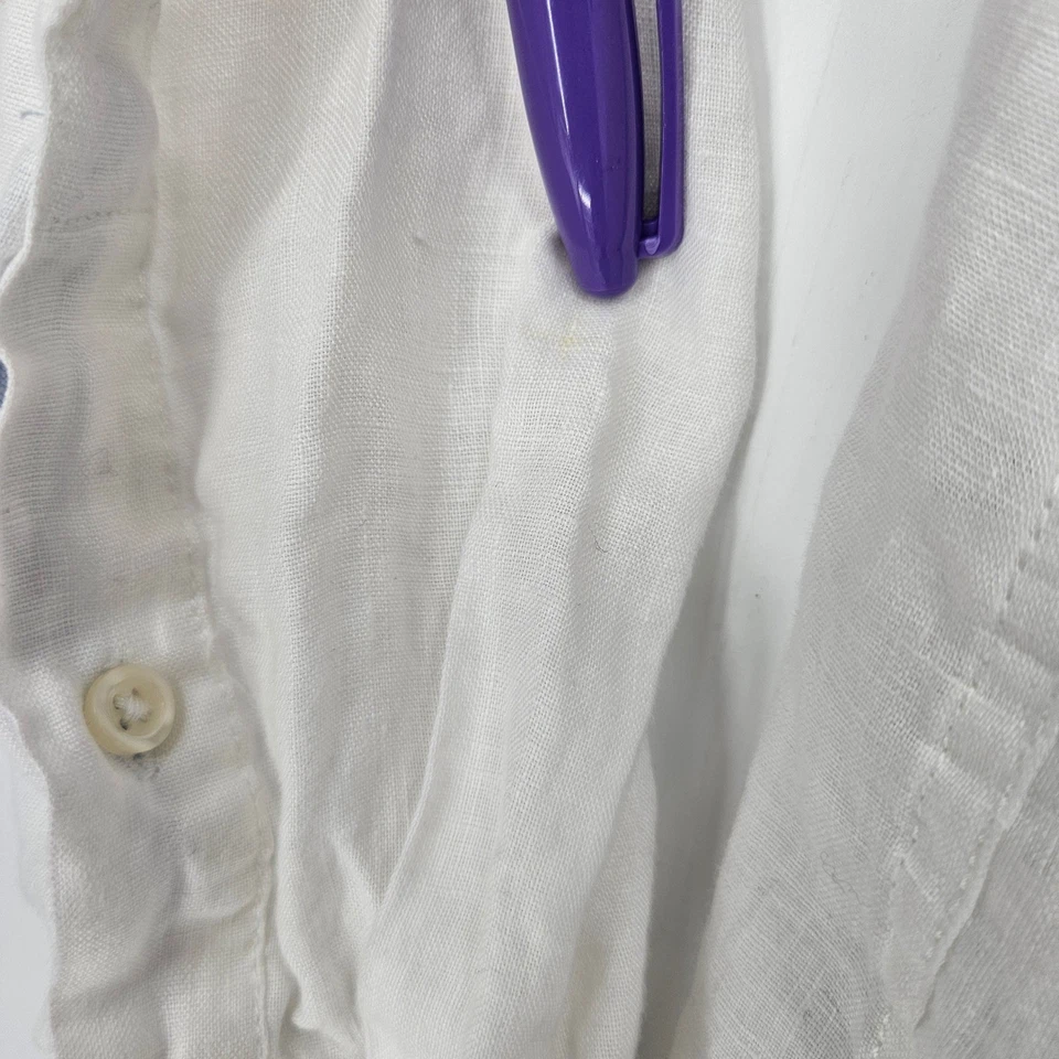 Tommy Bahama Shirt Mens XL Floral Linen Button Up Long Sleeve Preppy Casual - Image 3 of 4