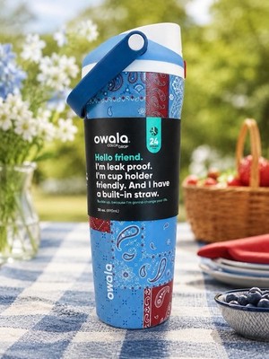Owala FreeSip Sway 30 oz Stainless Steel Water Bottle Color Drop Common Threads