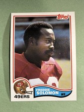 Freddie Solomon 1982 Topps San Francisco 49ers #492 GG329