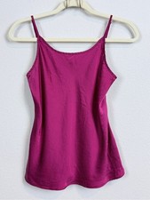 Talbots Fuchsia Silk Camisole Spaghetti Straps S