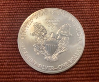 2013 1 ounce fine silver coin American Eagle Walking Liberty .999 Silver.