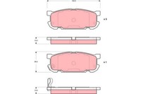 TRW GDB3303 BremsklöTze, BremsbeläGe FüR Mazda MX-5 II (Nb)