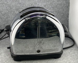 Vintage 1930-40s Sunbeam Model T-9 Art Deco Style Chrome Toaster 