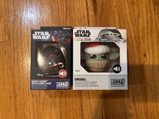 Bitty Boomers Star Wars Darth Vader  Mandalorian Grogu Bluetooth Speaker - New