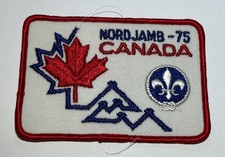 1975 World Jamboree Canada Contingent Patch  Boy Scout FD2