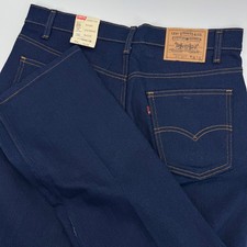 Vintage Levis 517 1997 Mens 36x30 Made in USA Navy Blue Bootcut Jeans Deadstock