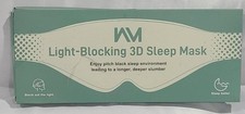 Sleep Mask for Men Women, WM Blackout 3D Contoured Eye Mask for Sleeping