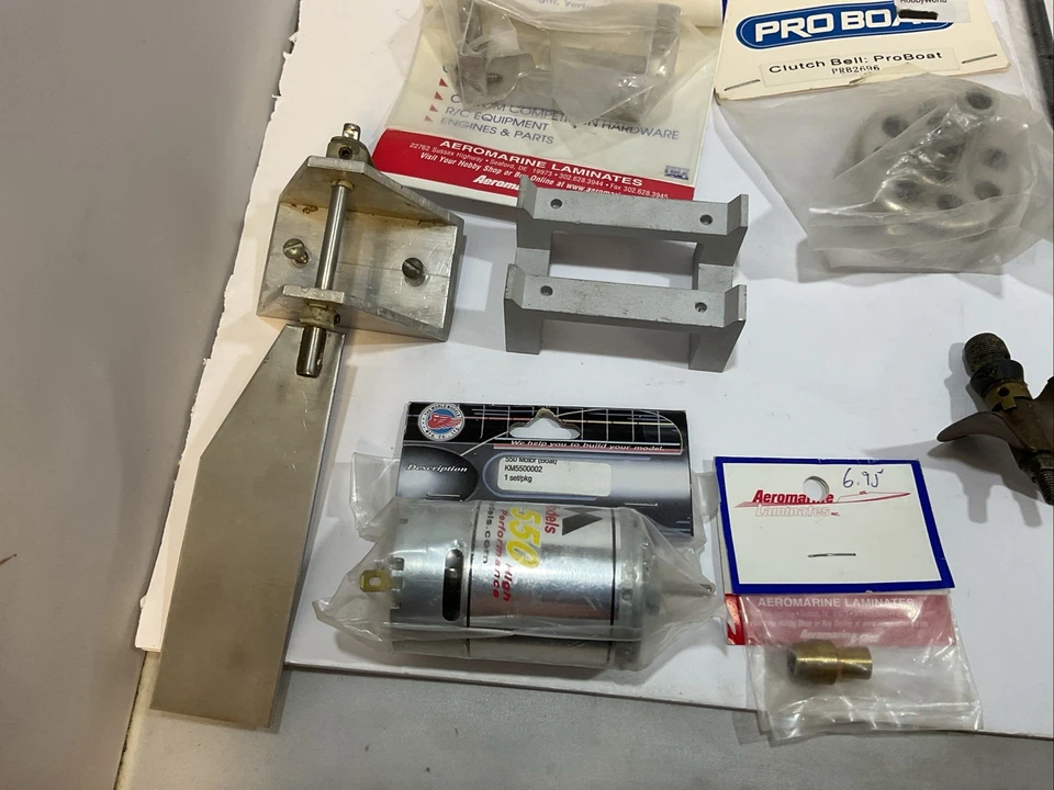 Lot of R/C Boat Parts - ProBoat, Prather, Screws, Fasteners, Rudder, etc - Image 2 of 4