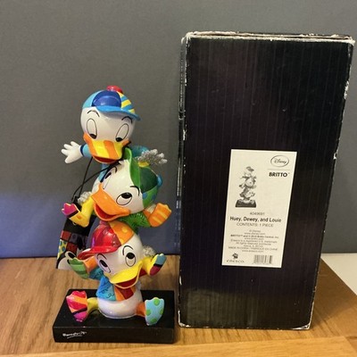 DISNEY BRITTO HUEY DEWEY LOUIE FIGUR SHOWCASE DUCKS BOXED FIGURE # 4049691